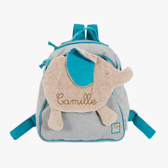 Sac à dos à broder Bergamote l'éléphant