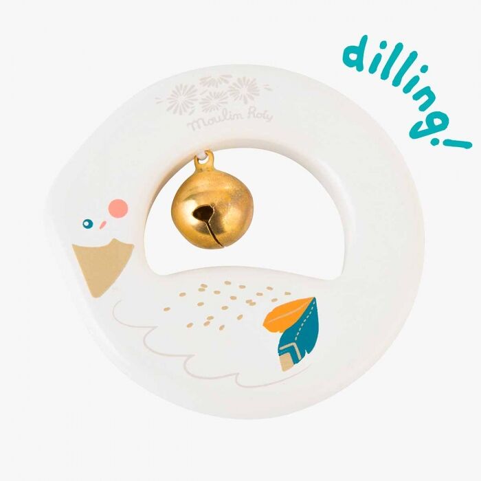 Hochet bois oie Le voyage d'Olga Moulin Roty > Boutique OFFICIELLE