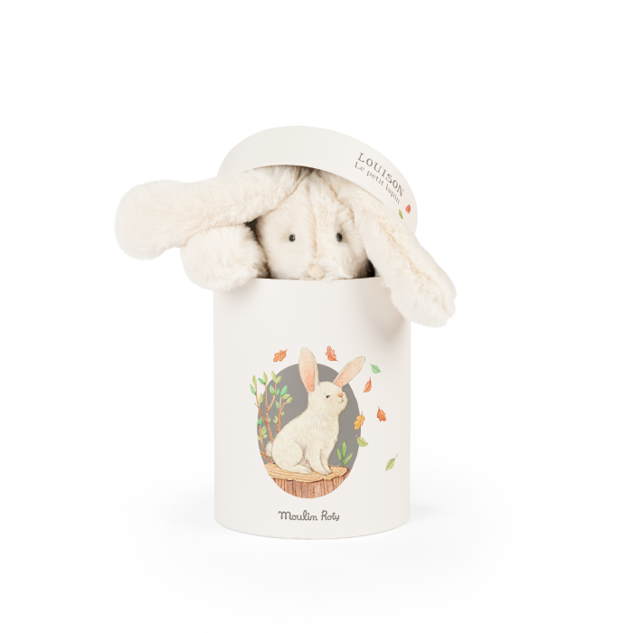 Statue Publicitaire Moulin Roty – Ours Et Lapin, Présentoir Magasin, Résine 24 Cm
