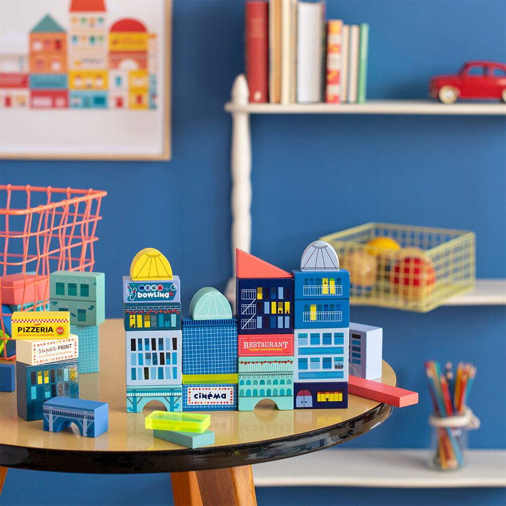Boîte De 25 Blocs D’angle Rushmore – Briques Argile, Construction Miniature